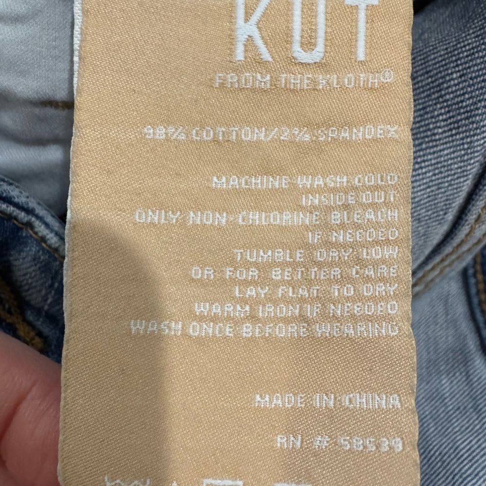 Kut from the Kluth Wide Leg Light Blue size 12 Women’s Jeans - Picture 8 of 8